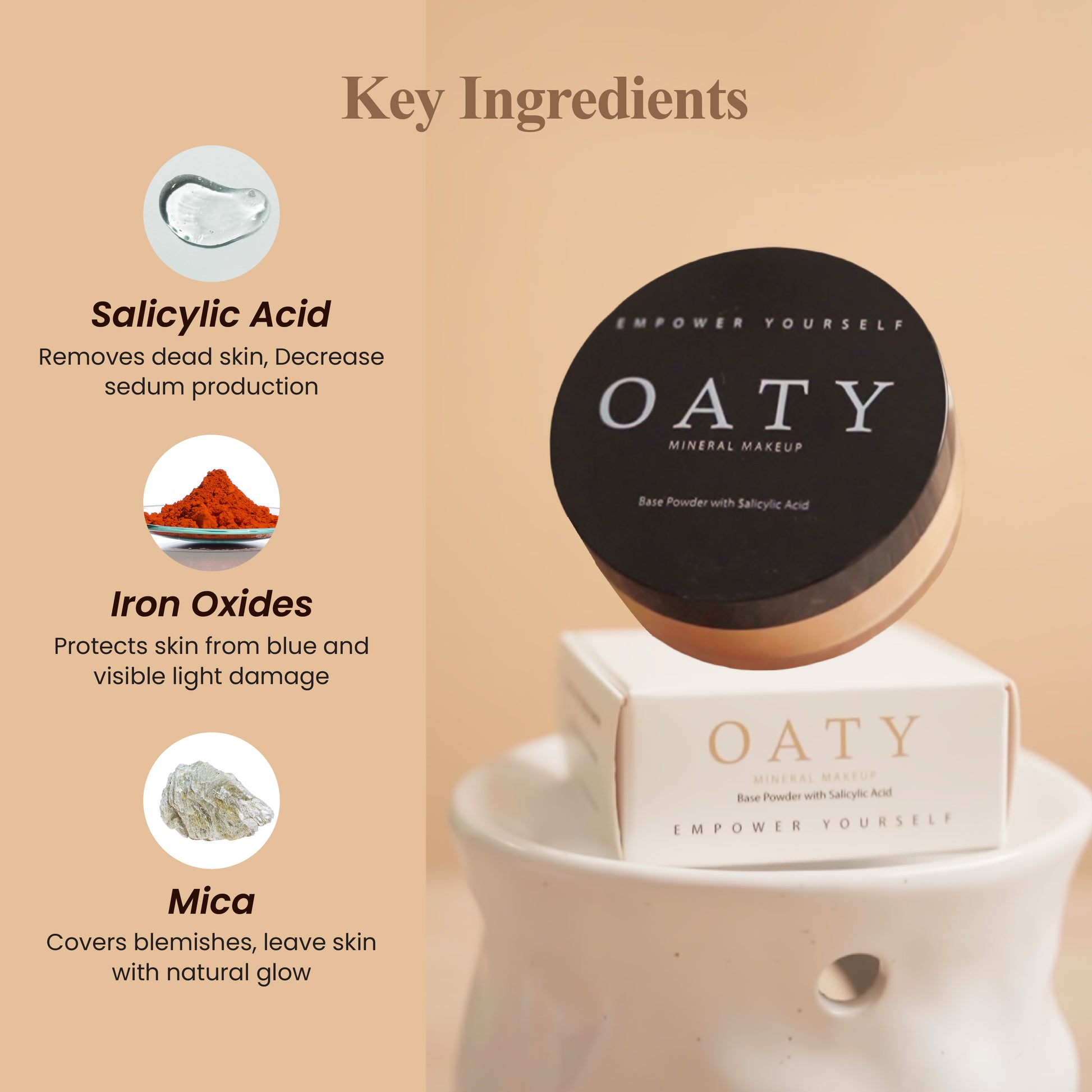 Powder Foundation with Salicylic Acid